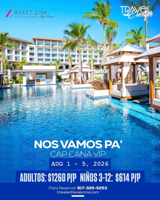 CAP CANA VIP AUG 1 - 5, 2026